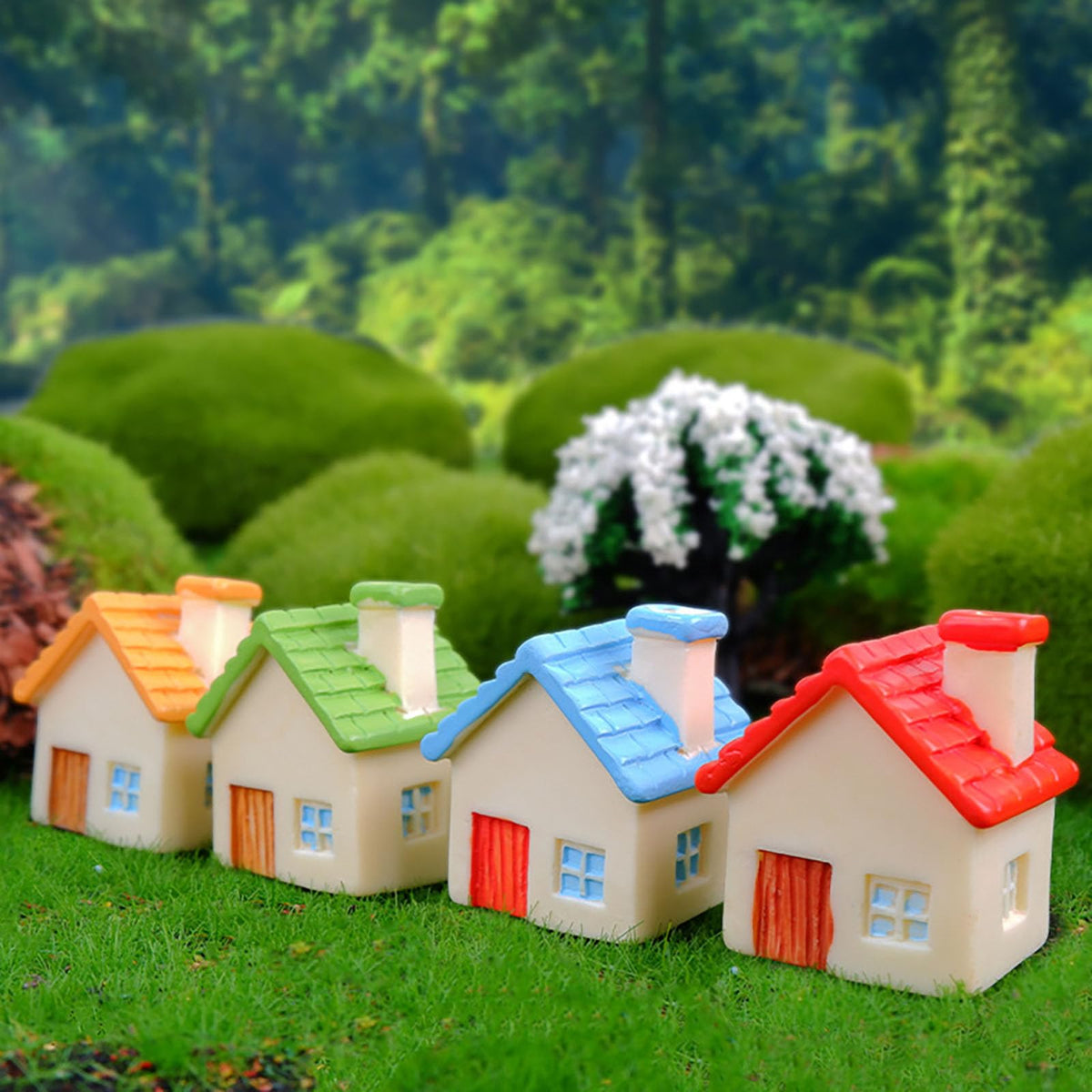 Janou diy moss landscape accessories house inspire playful miniature scenes.