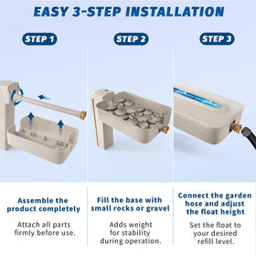 JANWISOL adjustable-float offers easy water-height control and precise leveling
