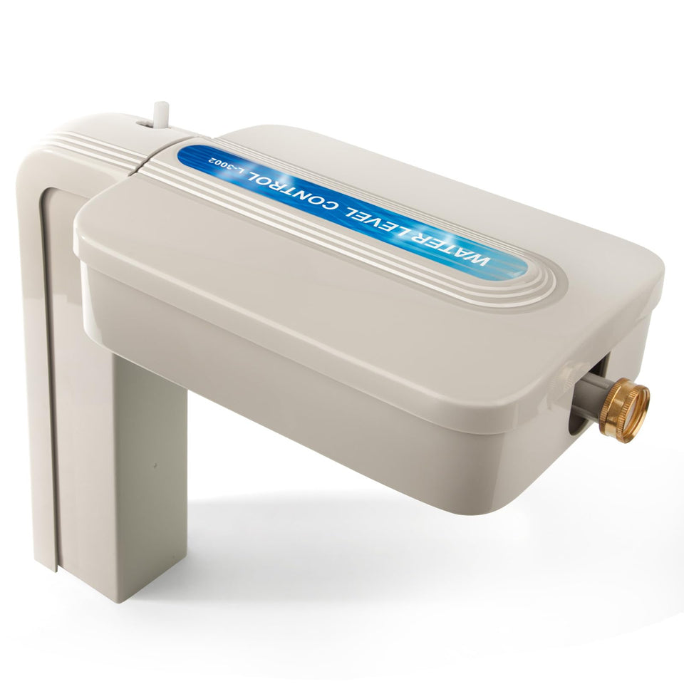 JANWISOL automatic pool filler outdoors maintaining steady water levels for pump protection