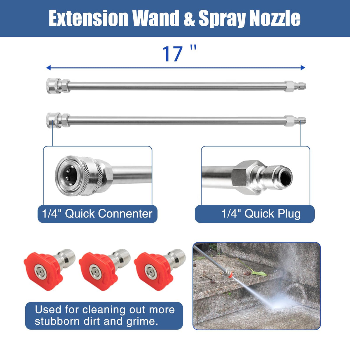 JANZ extension wands extend reach for high spots and edges.