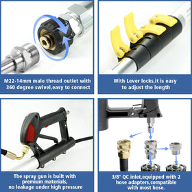 Gutter cleaner attachment for efficient debris removal from gutters