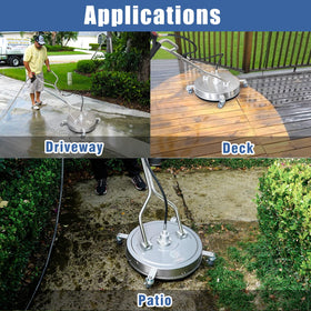 Janz quick connect hose adapters fit most pressure washers.