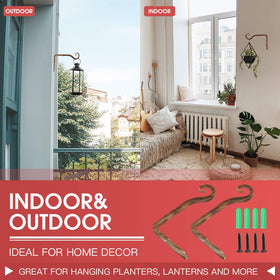 Jardin wind chimes hook keeps lightweight outdoor accents secure and stylish.