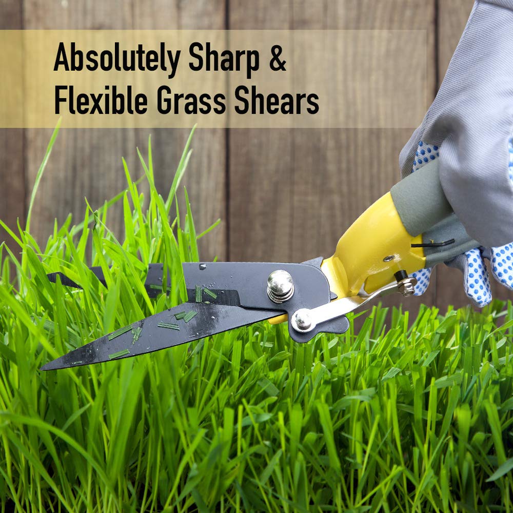 Jardineer delicate grass trimmer around beds for neat edges.