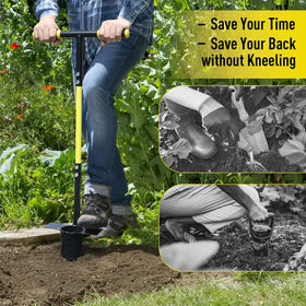 Jardineer ergonomic non-slip grip reduces back and knee strain