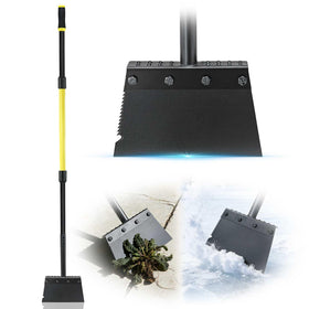 Jardineer Garden Flat Shovel with quenched steel blade for tough yard work and ice breaking.