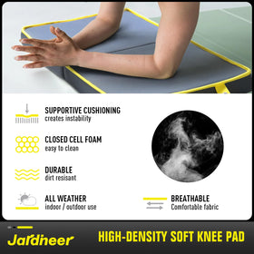 Jardineer kneeling pad doubles as a soft surface for exercise