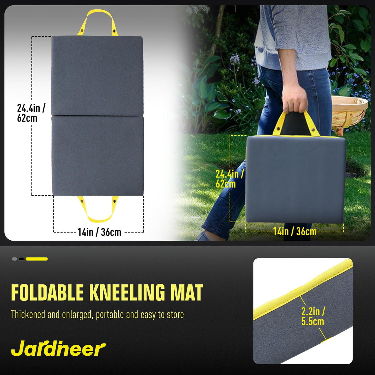 Jardineer kneeling pad used for gardening and weeding