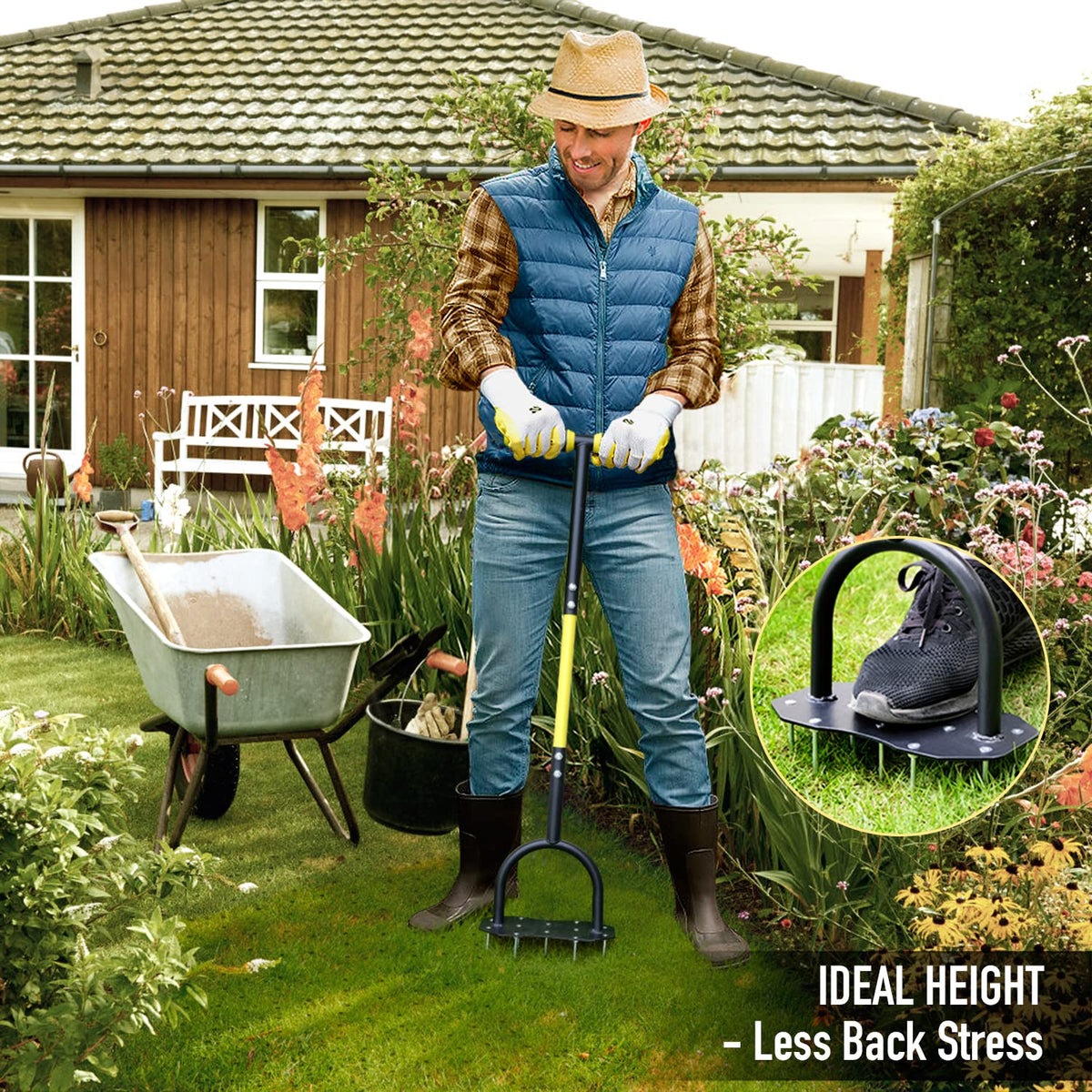 Jardineer aerator comes with 3 spare spikes for replacement.