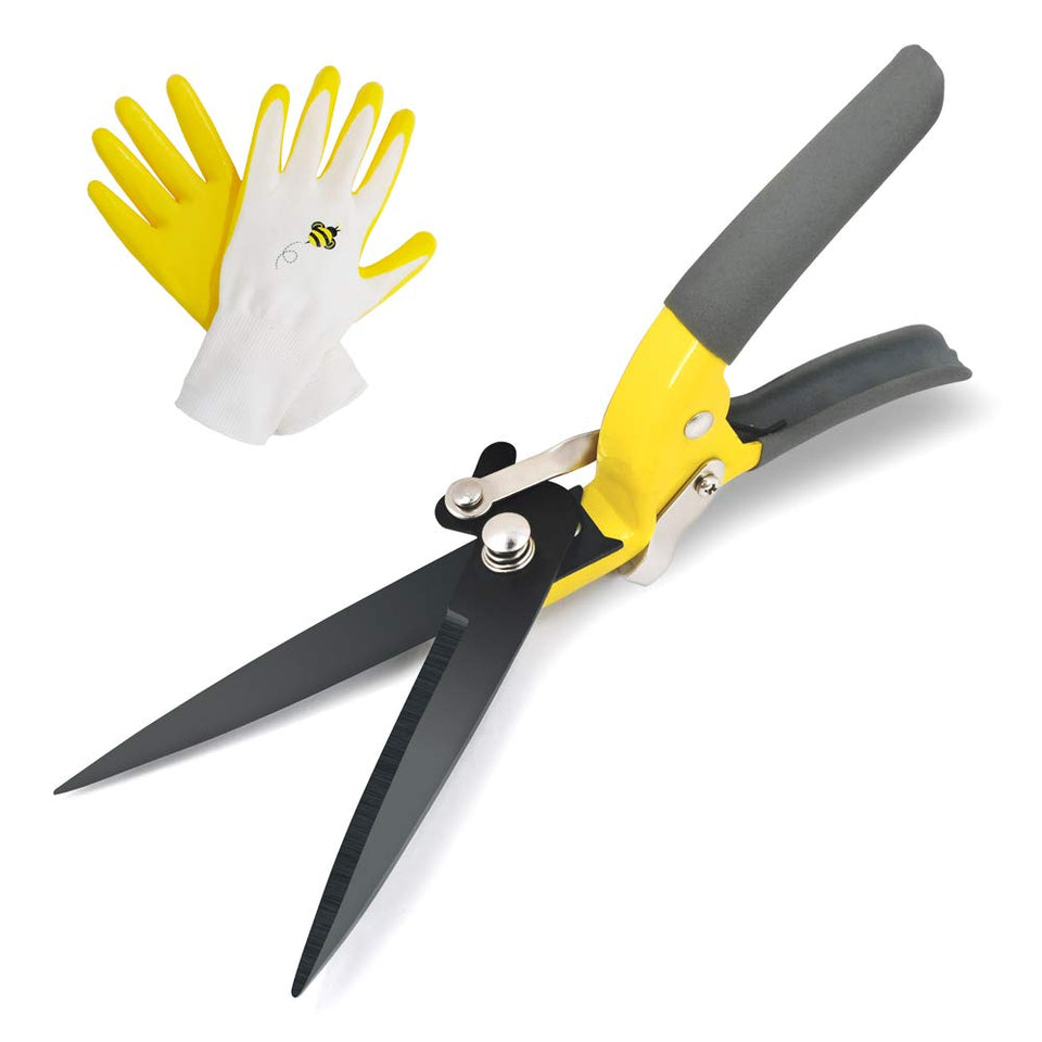 Jardineer sharp grass shears blade close for precise, clean cuts.