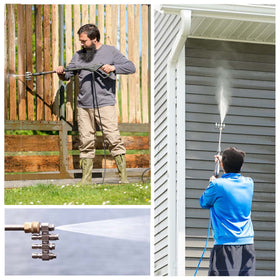 Jariko Jrod 4-tip soft wash nozzle kit enables versatile cleaning tasks.