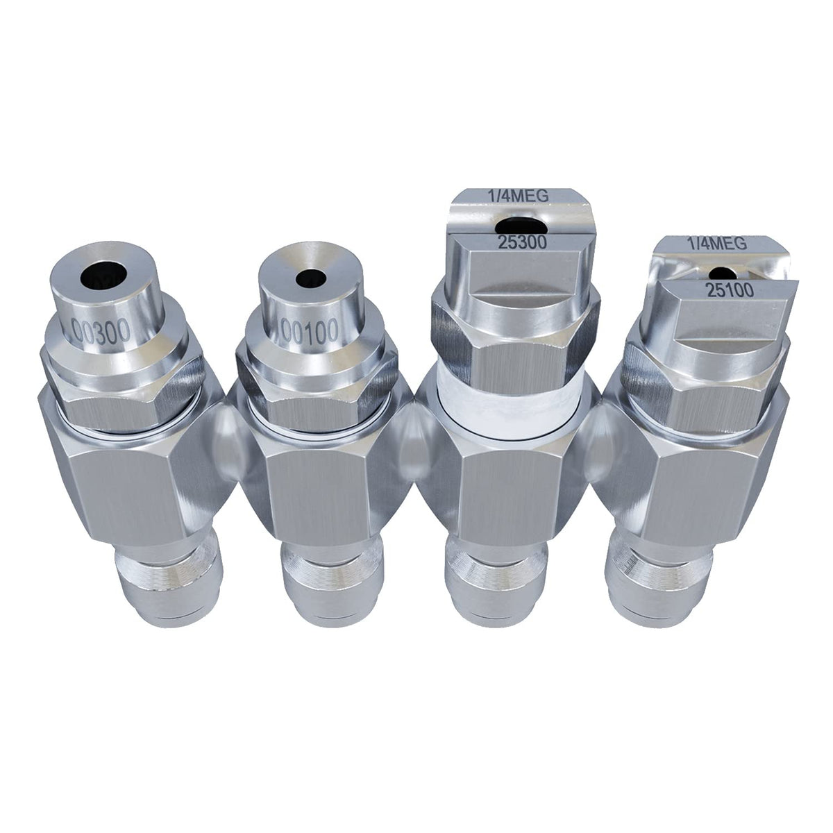Jariko Jrod 4-way nozzle close-up in stainless steel for durable cleaning tasks.