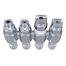 Jariko Jrod 4-way nozzle close-up in stainless steel for durable cleaning tasks.