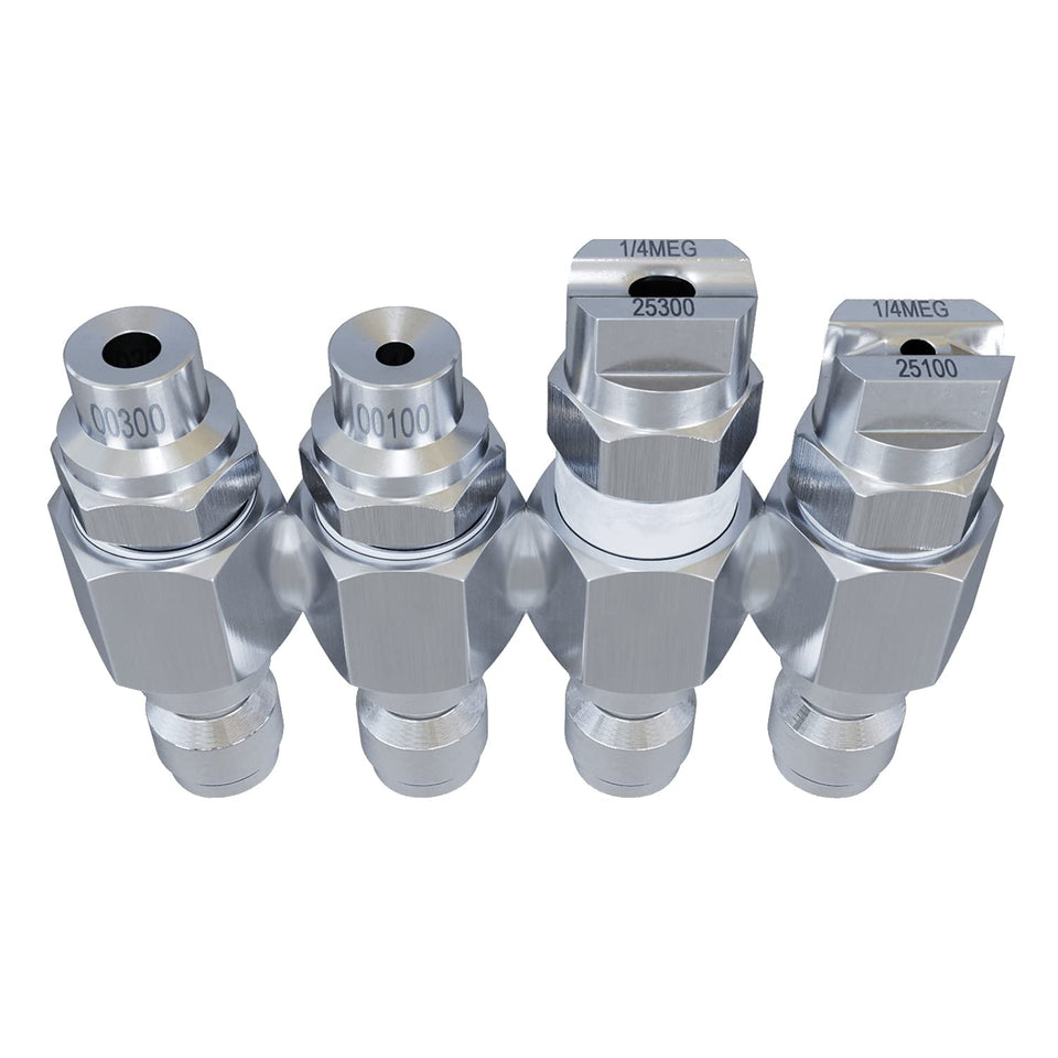 Jariko Jrod 4-way nozzle close-up in stainless steel for durable cleaning tasks.