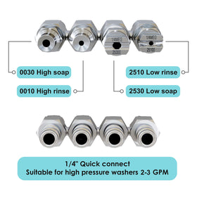 Jariko Jrod nozzle 0030 0-degree jet for aggressive surface cleaning.