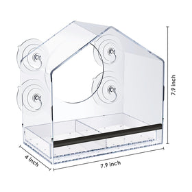 Jarkyfine detachable tray keeps feed dry and tidy.