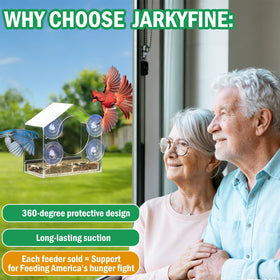 Jarkyfine drainage hole helps prevent soggy feed.