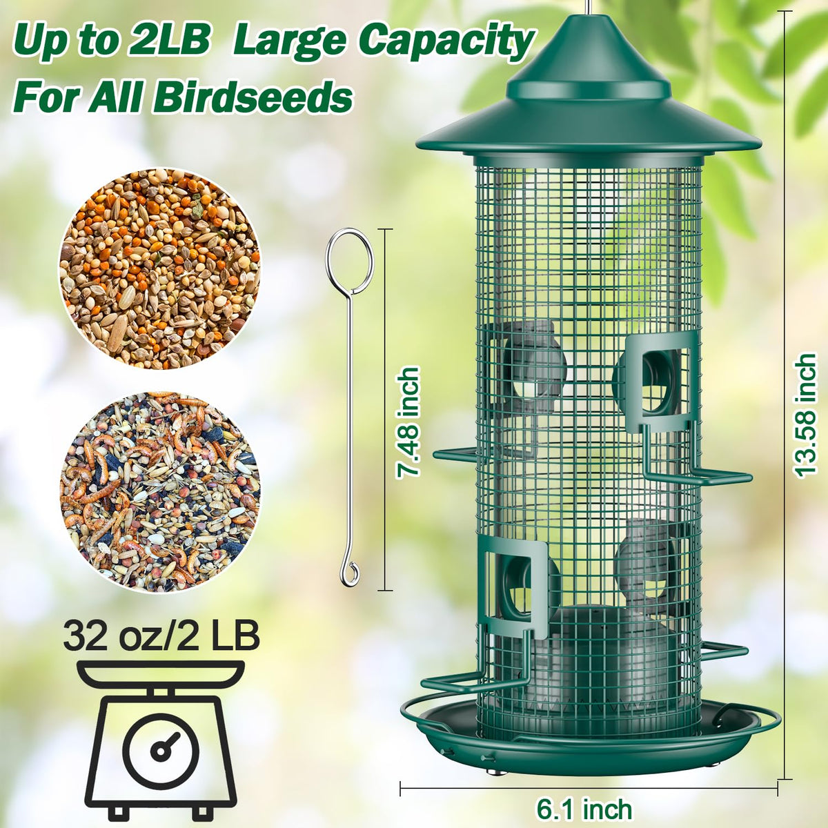 Jarkyfine two-pound capacity helps reduce refills during busy seasons.