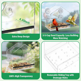 Jarkyfine all-weather design supports feeding in rain and wind