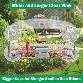 Jarkyfine feeder attracts cardinals, goldfinches, and bluebirds for backyard birding.