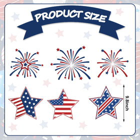 JarThenaAMCS USA flag fireworks magnets, perfect for Independence Day displays