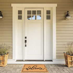 JarThenaAMCS Welcome Mat durable coir fibers maintain shape across seasons.