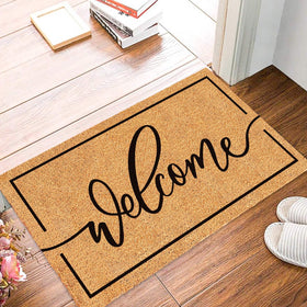 JarThenaAMCS Welcome Mat positioned at the front door for a welcoming entry.