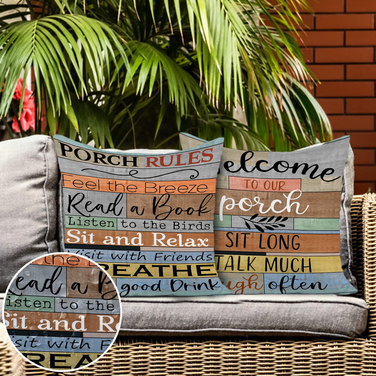 Jartinle machine washable cover simplifies outdoor decor maintenance.