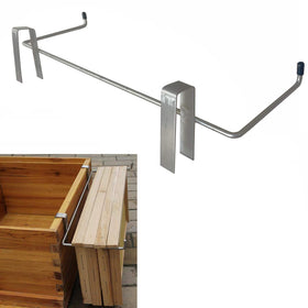 Jashem frame holder in stainless steel keeps frames organized and accessible.