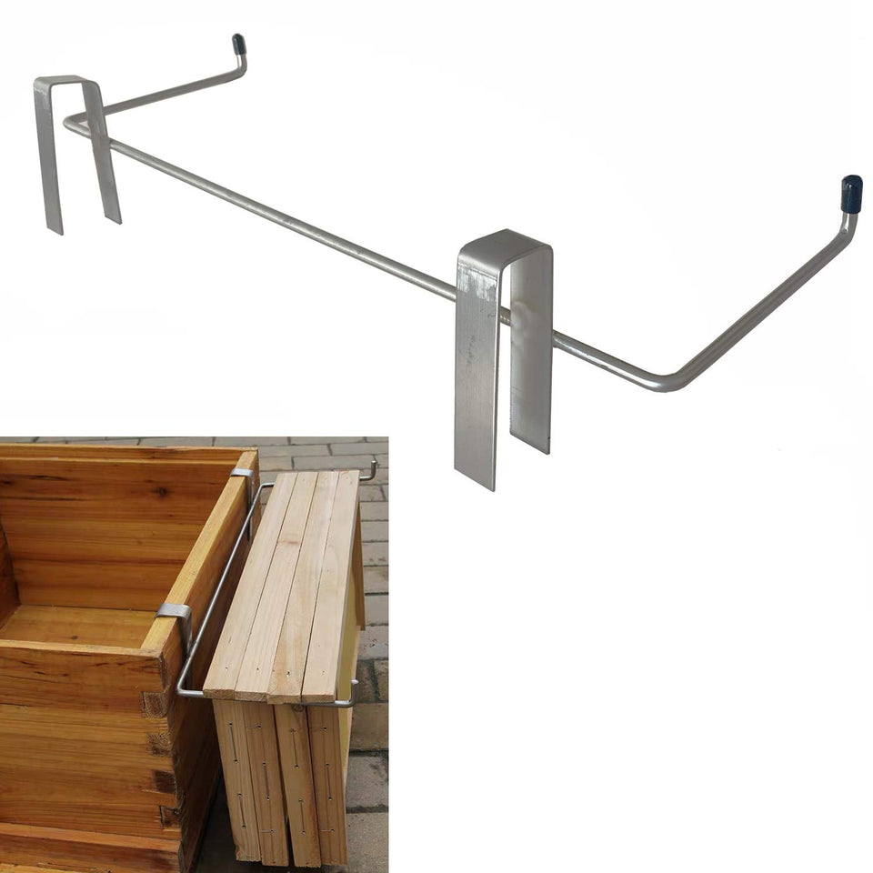 Jashem frame holder in stainless steel keeps frames organized and accessible.
