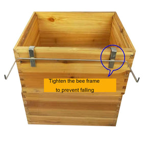 Jashem frame grip shovel supports easy handling of bee frames during inspections.