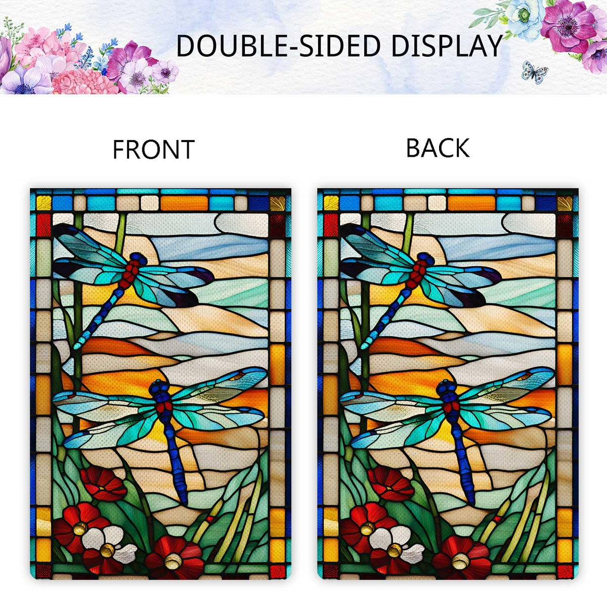 Jauageon 12-5x18 flag for vertical hanging on decks and patios.