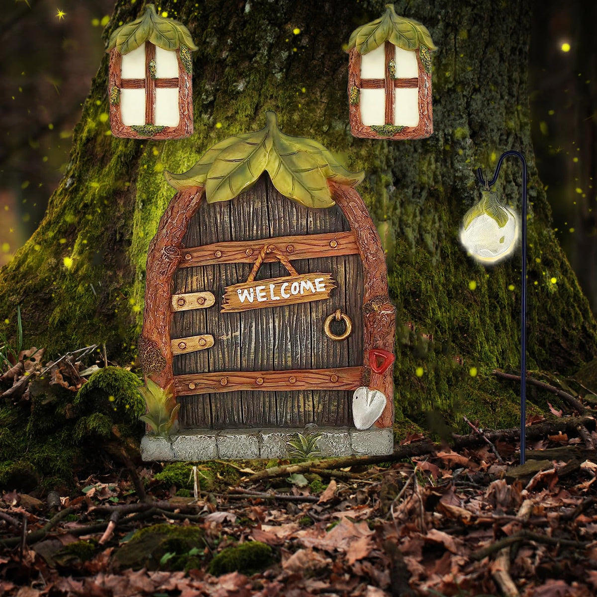 Jauay fairy door hooks mount securely for easy decor on trees or walls.