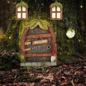 Jauay fairy door hooks mount securely for easy decor on trees or walls.