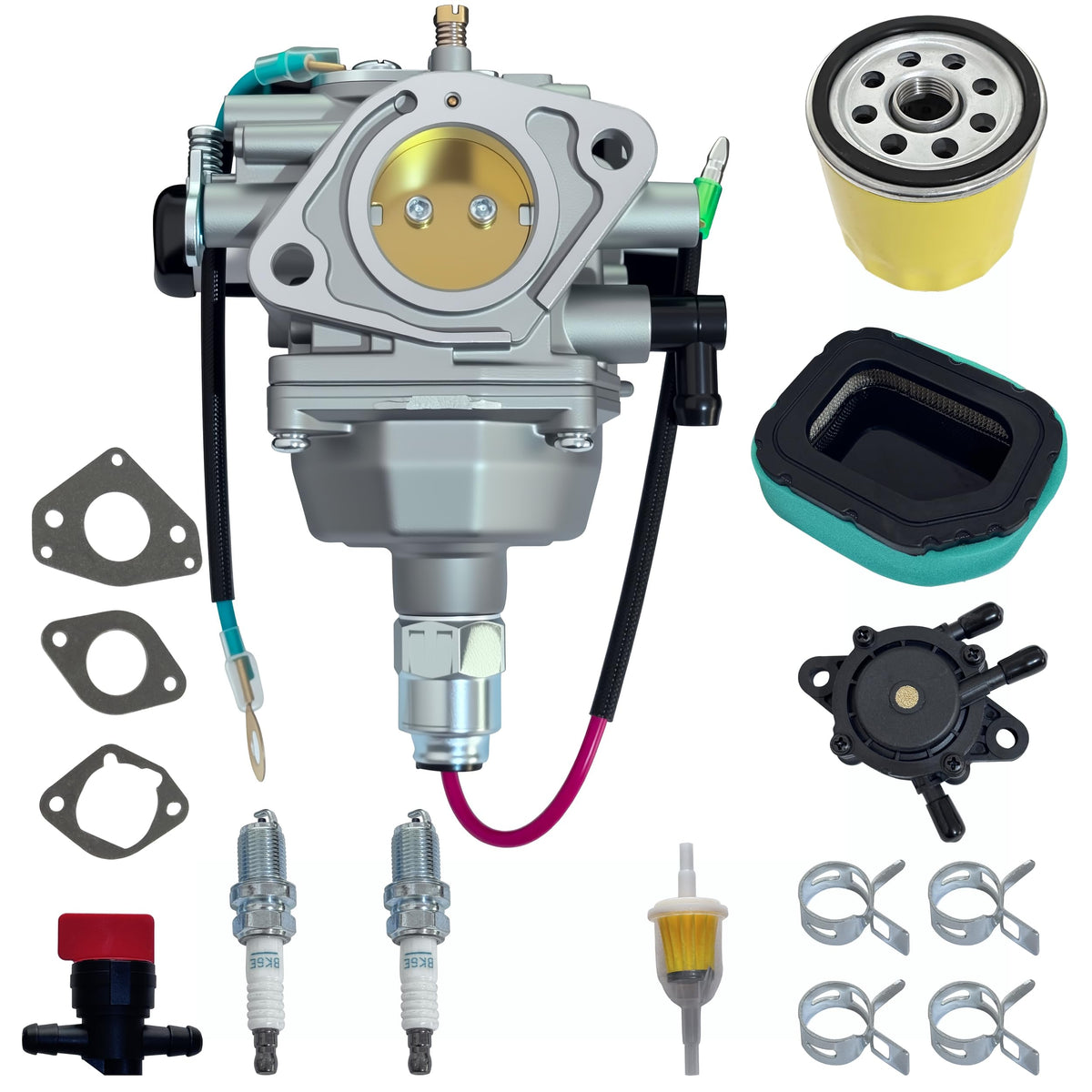 JAVENYIMAN carburetor kit close-up showing detailed components for Kohler Courage engines