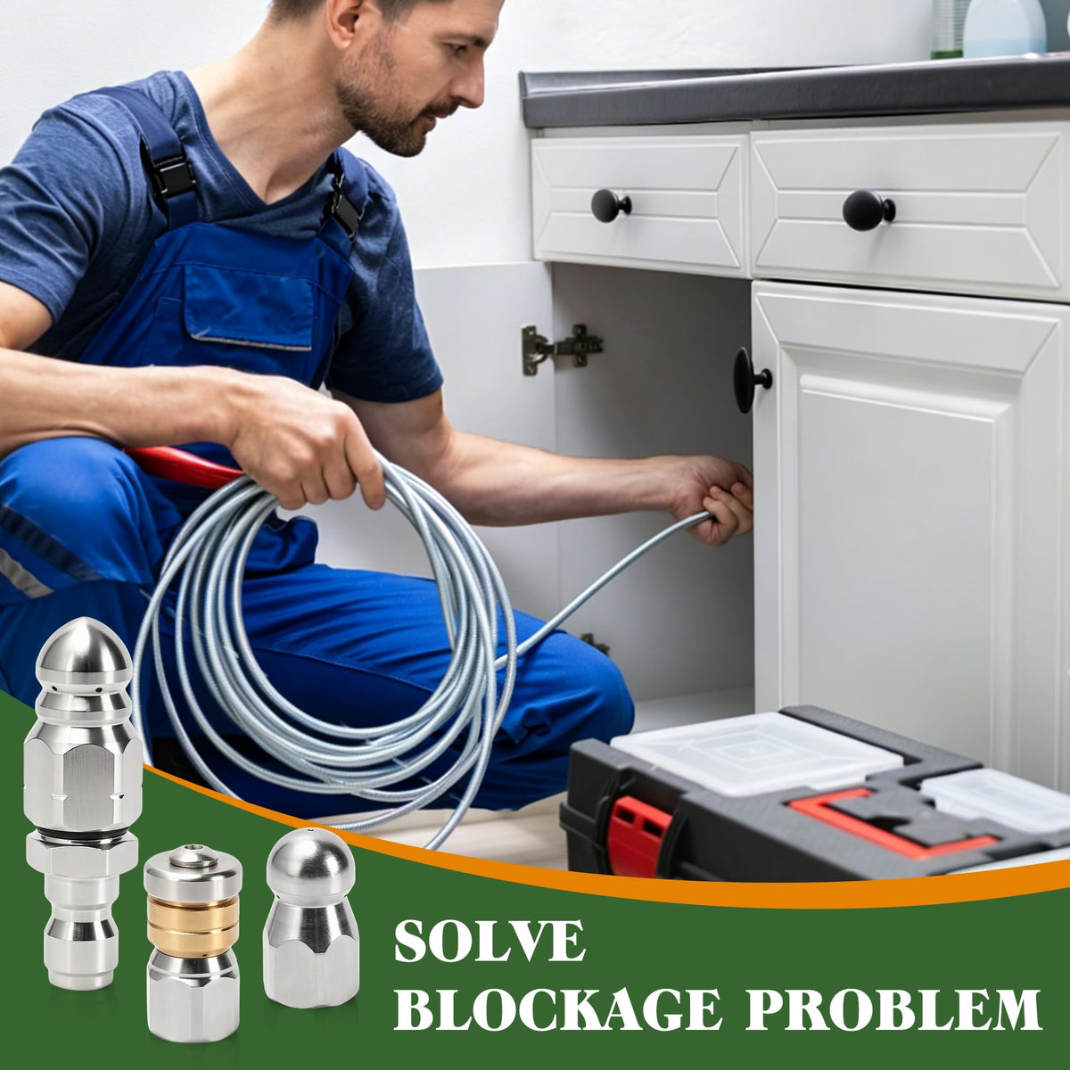 Javneo 5000 PSI capable nozzle handles tough pressure without corrosion.