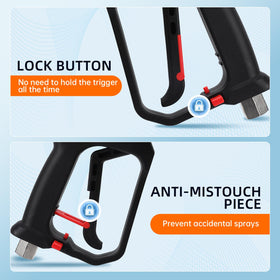 Javneo ergonomic grip on the short gun reduces hand fatigue