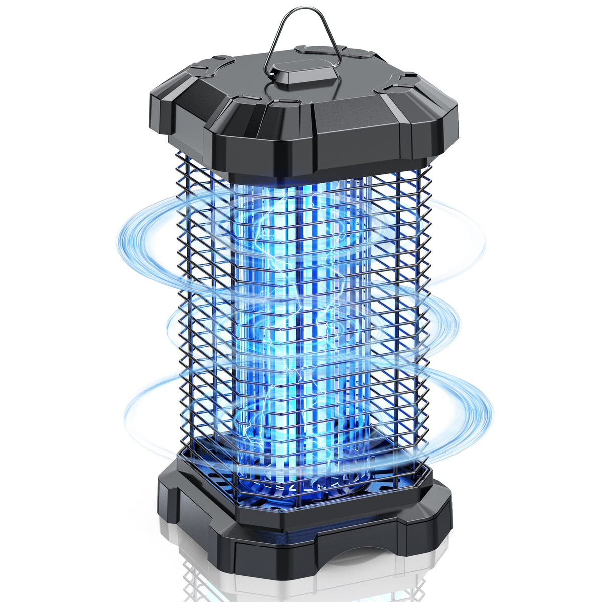 Jawlark bug zapper outdoor attracts pests with 365nm light for patio comfort.