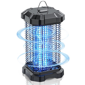 Jawlark bug zapper outdoor attracts pests with 365nm light for patio comfort.