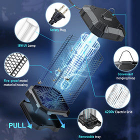 Jawlark IP44 waterproof zapper for indoor and outdoor use.