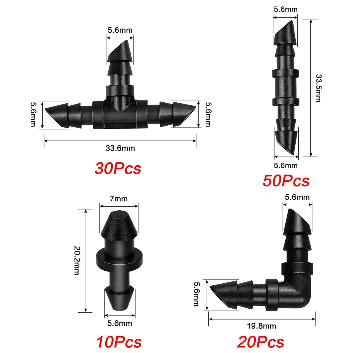 JAYEE 1/4-inch elbows for smooth right-angle bends