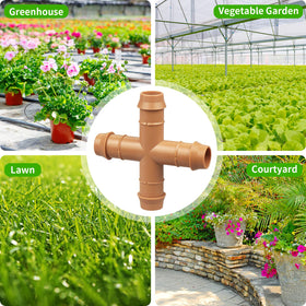 Jayee patio garden drip tees keep watering efficient and tidy across zones.