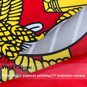 Jayus flag close-up with brass grommets for secure outdoor hanging