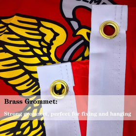 Jayus flag with brass grommets for secure outdoor hanging 2x3 ft.