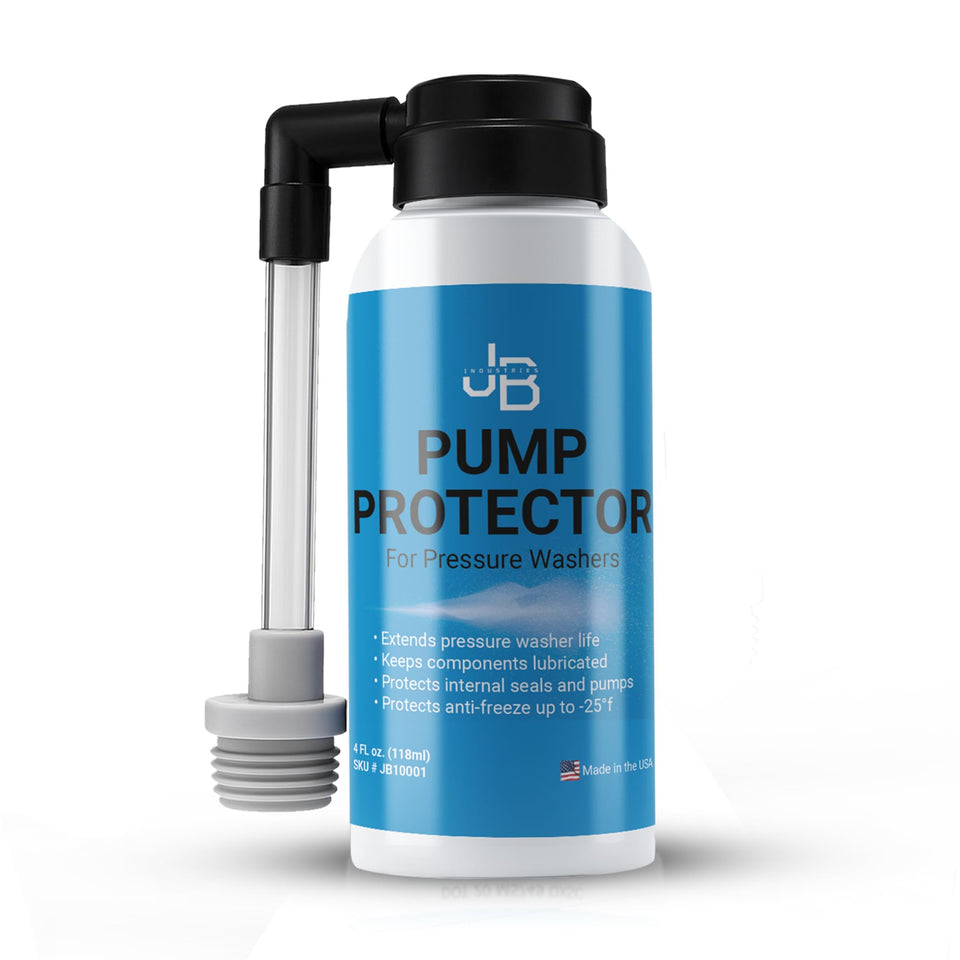 JB Industries Pump Saver bottle pour for easy antifreeze protection during off-season storage.