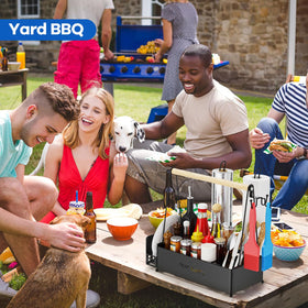JBBTOOL Grill Caddy ideal for tailgating and camping setups.