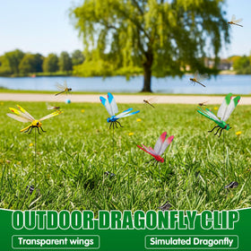 JBRGWSN dragonfly clips decorative deterrent visually guiding pests away