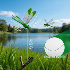JBRGWSN dragonfly clips versatile for indoor and outdoor use as decor and stake accents