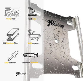 JBscoop easy installation with included screws and plugs.