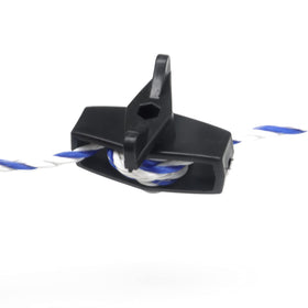 JBT weather-resistant fence tensioner shown outdoors in harsh conditions.